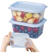 carrotez Flexible Freezer Containers 1cup (8oz), 2Pack – Easy Release & Stackable Meal Prep Conta...