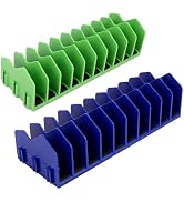 HURRICANE Pliers Organizer Rack with Non-Slip Rubber Base, Extendable Design, Blue and Green, 2 Pack
