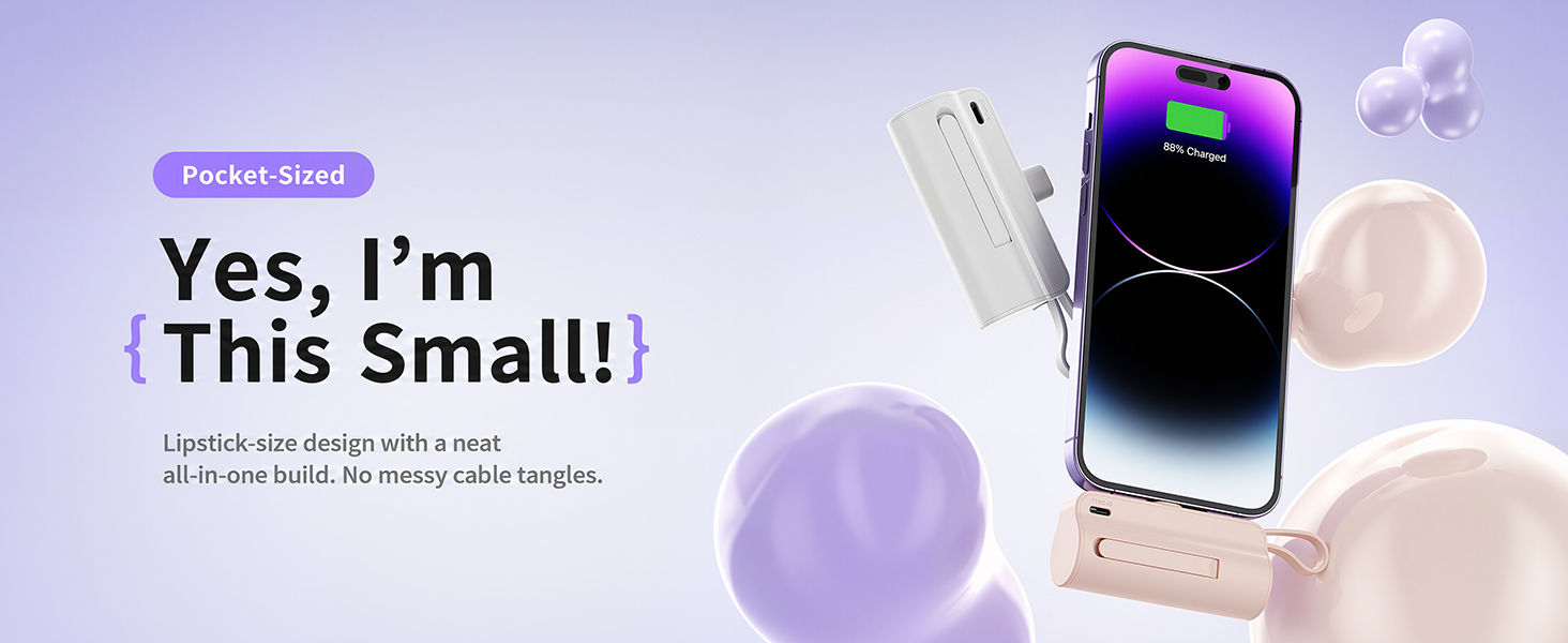 Mini Size More Convenient Portable Phone Charger