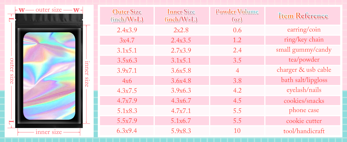 FUNFERY MYLAR BAGS