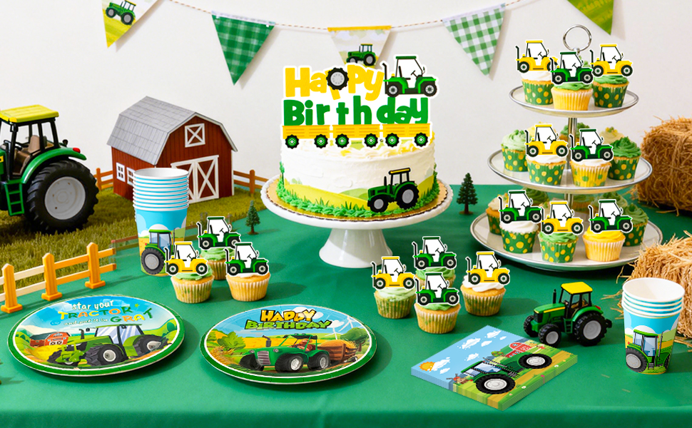 tractor birthday party decorations