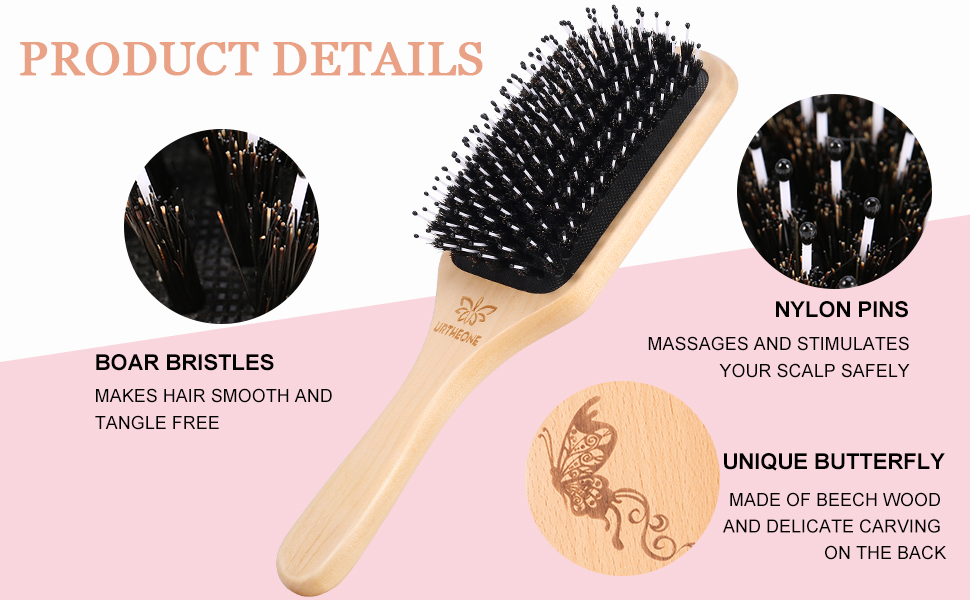 boar bristle hair brush