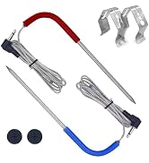 2-Pack Meat Temperature Probe Replacement Compatible with Pit Boss Pellet Grills – 3.5mm Plug PT1...