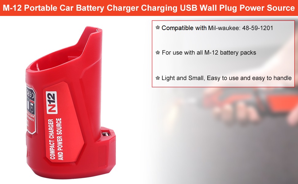 M-12 USB Charger Adapter