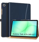 MoKo Case for Samsung Galaxy Tab A11+ Plus 11-Inch 2025/ A9+ Plus 2023, PU Leather Multi-Angle Fo...