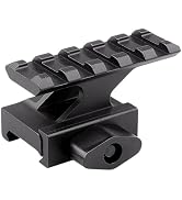 Miaozhun 5 Slots Picatinny Riser Mount, Lightweight Picatinny/Weaver Rail Riser for Red dot, Flas...