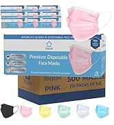 Litepak 500pcs Premium Disposable Face Mask SOFT 3ply Nose Wire