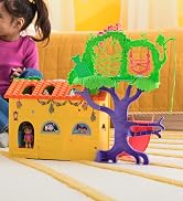 Dora, Explore & Play Rainforest Casita Playset, Dora & Boots Figures, Dollhouse Furniture, Biling...