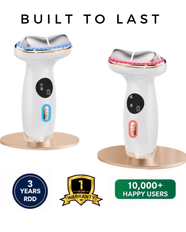 KDUNE 7 color LED facial massager with 365-day , trusted by 10,000+ customers