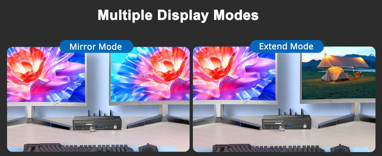 kvm switch 2 monitors 2 computers
