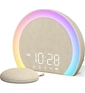 ANJANK Extra Loud Alarm Clock with Wireless Bed Shaker, Vibrating Dual Alarm with Light Wake Up f...
