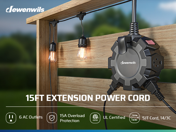 15FT Heavy Duty Extension Cord