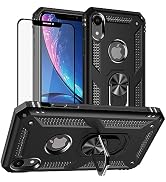 Yiakeng for iPhone XR Case, iPhone XR Phone Case with Screen Protector, Military Grade Protective...