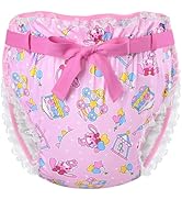 Littleforbig Adult Ribbon Omutsu Diaper Wrap Cover Washable Adjustable Reusable Waterproof - Usag...