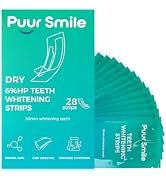 Puur Smile Proffesional Teeth Whitening Strips - 14 Treatments Kit, Peroxide Free, Enamel Safe Wh...