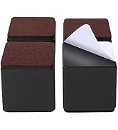 Ezprotekt 3 Inch Bed and Furniture Risers, Heavy Duty Square Sofa Tables Couch Chair Risers, Widt...