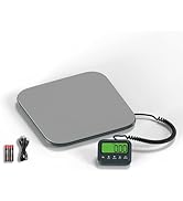 UNIWEIGH Highly Accurate Shipping Scale, 440LB Digital Heavy Duty Postal Scale, Steel Platform Po...