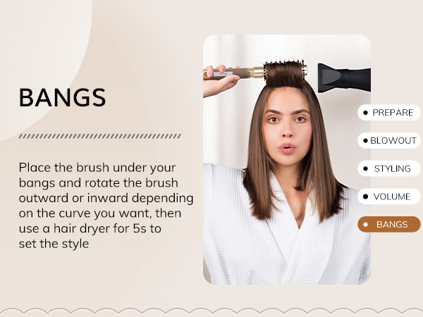 round brush for blow out