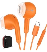 USB C Earbuds USB Type-C Headphones for iPad 10th Generation iPhone 17 16 Pro 15 Plus Galaxy S21 ...