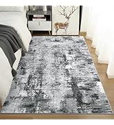 ULTSOFE 4'x6' Area Rug Living Room, Washable Modern Abstract Non Slip Thin Rugs for Kitchen, Nurs...