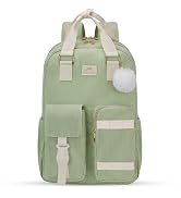 MATEIN 15.6 Laptop Backpack, Cute School Backpack for Teens Girls Corduroy Computer Bookbag with ...