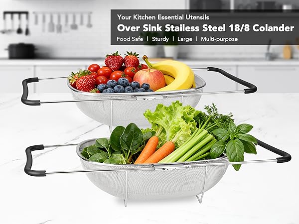 over sink colander