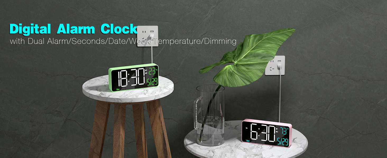 6.7in digital clock