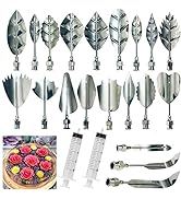 Jninexiu Stainless Steel Gelatin Jelly Art Tools, 22 PCS 3D Jelly-Art-Tools Pudding-Nozzle Cake N...