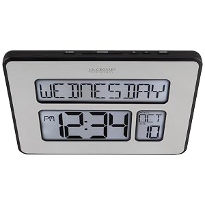 C86279, lacrosse, la crosse technology, digital, clock, time, backlight, atomic, seniors, gift