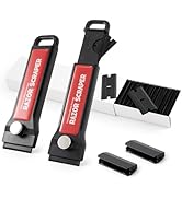Gomake Plastic Razor Blade Scraper Tool with Blade Container 2PCS Razor Scraper with Extra 100PCS...
