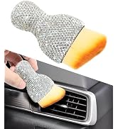 AOCISKA Car Detailing Brush,Car Interior Dust Sweeping Soft Brush,Bling Car Accessories for Women...