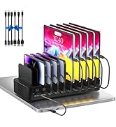 415W Charging Station for Multiple Devices, 10-Port USB C Fast Charger Station, Dual PD 100W Char...