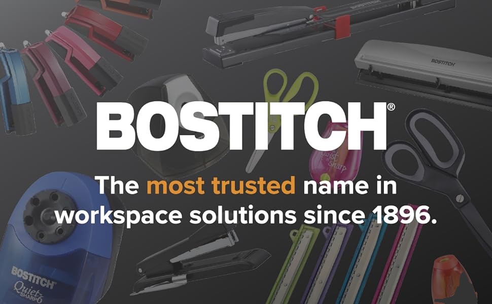 B8 staples along with other bostitch supplies displayed and words stating what good bostitch is