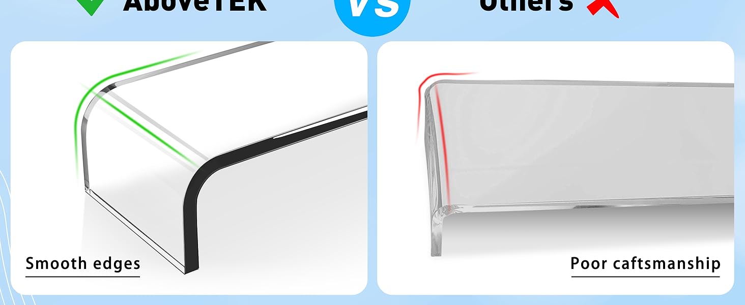 Clear Acrylic Computer Stand