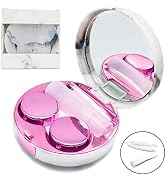 Vastsoon Contact Lens Case, Portable Cute Eye Contacts Colored Lenses Remover Tool Kit with Mirro...