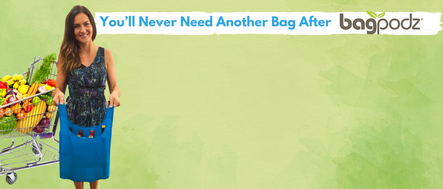 Discover the ultimate in convenience and shopping with BagPodz reusable shopping bags.