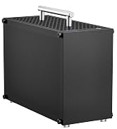 Mini ITX PC Case, Small Form Factor Computer Case, Support SFX/SFX-L PSU, HDD/SSD Drive Bays & 2 ...