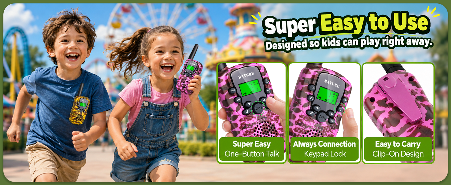 walkie talkies for kids rechargeable