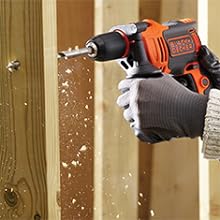 Standard drill mode is perfect for drilling through materials like wood.