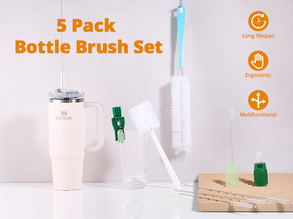 water bottle brush set