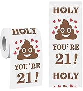 21st Birthday Toilet Paper Gift for Men and Women Roll Prank Funny 21 Birthday Gag Gifts Novelty ...