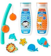 Smart Care Fisher-Price 8-Piece Fishing Baby Bath Gift Set,, Includes Baby Shampoo and Body Wash,...