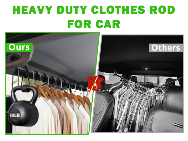 Clothes Rod for Car Travel