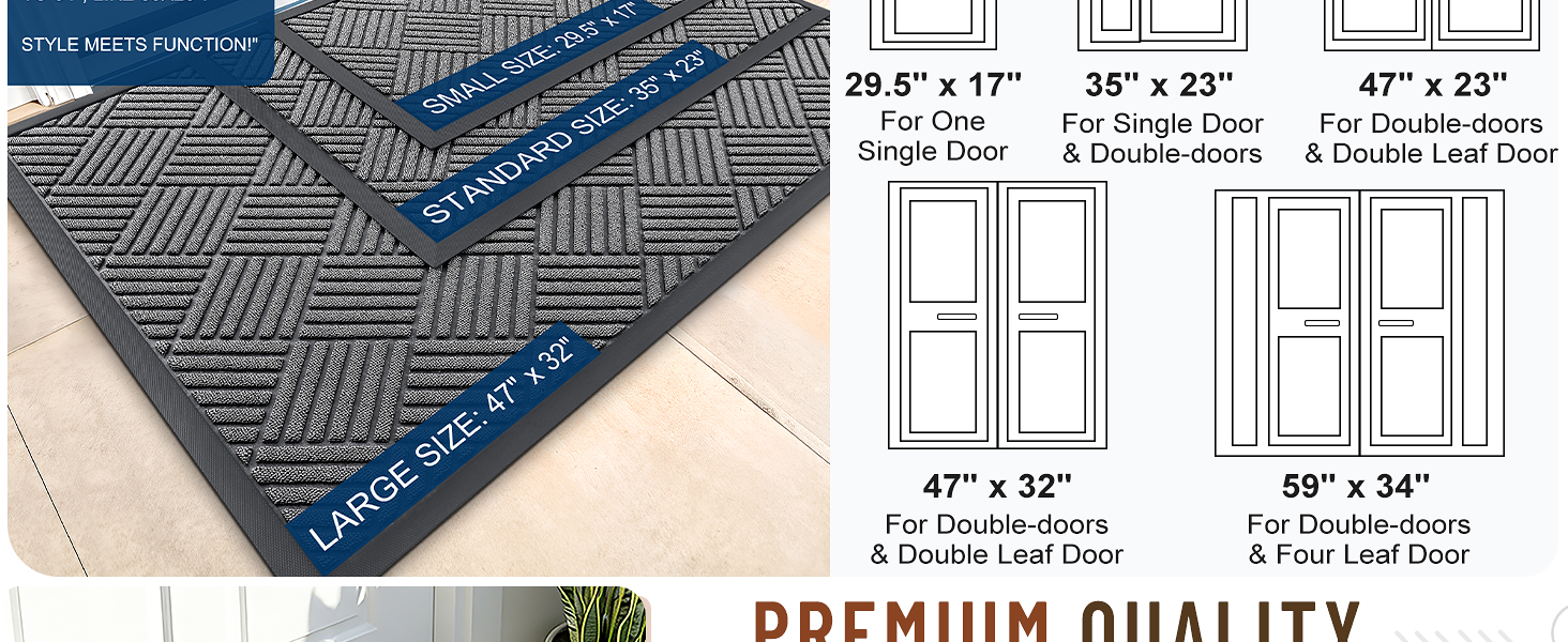 OLANLY Front Door Mat Outside Entrance