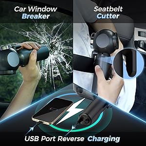 Car Window Breaker/ Seatbelt Cutter/ USB Port