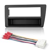 NuIth Single Din Radio Installation Dash Kit with Pocket for 2001-2005 Honda Civic, Single Din Ra...