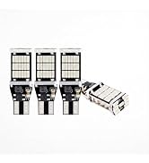 Pniwuno 4 PCS T15 4014 45SMD LED Reverse Lights, 12V High Brightness Brake Light, 6500K 800LM Car...