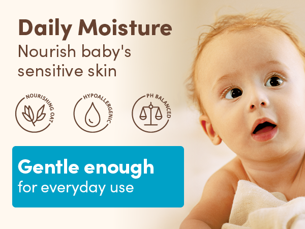 Hypoallergenic Daily Moisture products nourish sensitive skin & are gentle enough for daily use