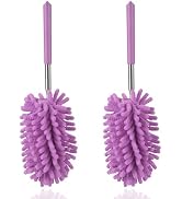Microfiber Duster for Cleaning, Dusters with Telescoping Extension Pole, Extendable Washable Mini...