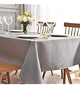 maxmill Jacquard Table Cloth Swirl Pattern Spillproof Wrinkle Resistant Heavy Weight Soft Tablecl...